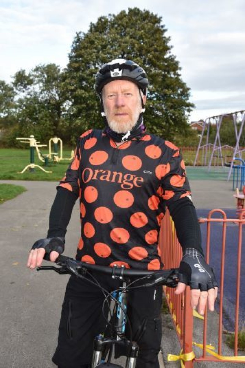 Other image for Campaigner Peter gets on his bike to raise support
